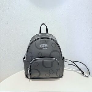 Guess Enlarged Logo Unisex Coal Medium Backpack OS NWT